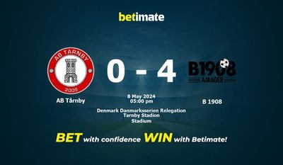 AB Tårnby vs B 1908 Prediction, Odds & Betting Tips 05/08/2024