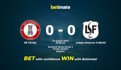 AB Tårnby vs Ledøje-Smørum Fodbold Prediction, Odds & Betting Tips 08/14/2024