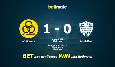 AC Horsens vs Middelfart Prediction, Odds & Betting Tips 08/09/2025