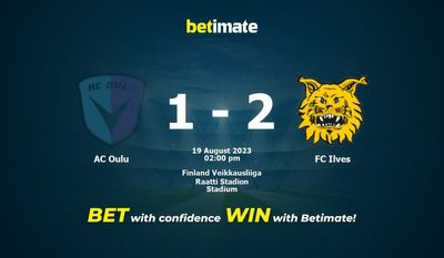 AC Oulu vs FC Ilves Ennakointi, kertoimet ja vedonlyöntivinkit 19.8.2023