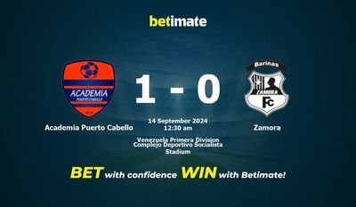 Academia Puerto Cabello vs Zamora Prediction, Odds & Betting Tips 09/14/2024