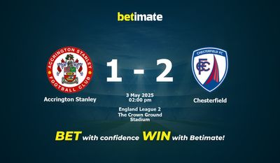 Accrington Stanley vs Chesterfield Prediction, Odds & Betting Tips 05/03/2025