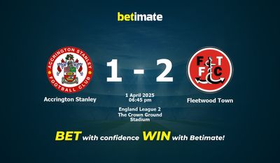 Accrington Stanley vs Fleetwood Town Prediction, Odds & Betting Tips 04/01/2025