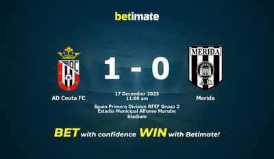 AD Ceuta FC vs Merida التوقعات، الصعاب & نصائح الرهان 17/12/2023