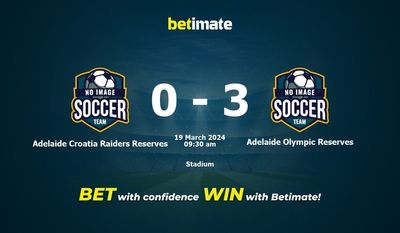 Adelaide Croatia Raiders Reserves vs Adelaide Olympic Reserves Prediction, Odds & Betting Tips 03/19/2024