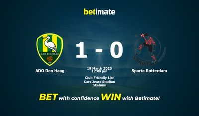 ADO Den Haag vs Sparta Rotterdam Prediction, Odds & Betting Tips 03/19/2025