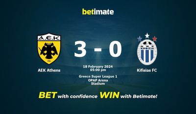 AEK Athens vs Kifisias FC Prediction, Odds & Betting Tips 02/18/2024