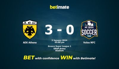 AEK Athens vs Volos NFC التوقعات، الاحتمالات ونصائح الرهان 03/01/2024