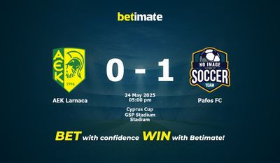 AEK Larnaca vs Pafos FC Prediction, Odds & Betting Tips 05/24/2025