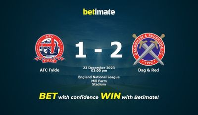 AFC Fylde বনাম ড্যাগ এবং লাল ভবিষ্যদ্বাণী, মতভেদ এবং বাজির টিপস 12/23/2023