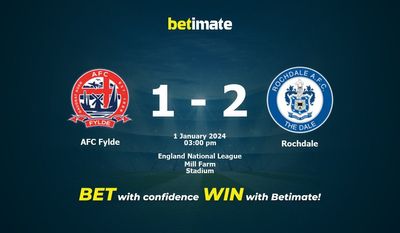 AFC Fylde বনাম রচডেল ভবিষ্যদ্বাণী, প্রতিকূলতা এবং বেটিং টিপস 01/01/2024