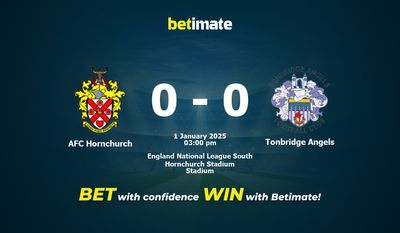 AFC Hornchurch vs. Tonbridge Angels – Vorhersage, Quoten und Wetttipps 01.01.2025