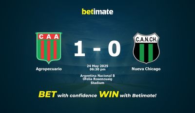 Agropecuario vs Nueva Chicago Prediction, Odds & Betting Tips 05/24/2025