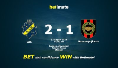 AIK vs Brommapojkarna Forudsigelse, odds og væddemål 08/12/2023