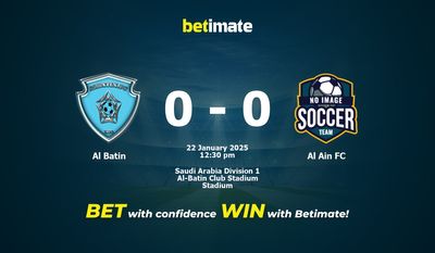 Al Batin vs Al Ain FC Prediction, Odds & Betting Tips 01/22/2025