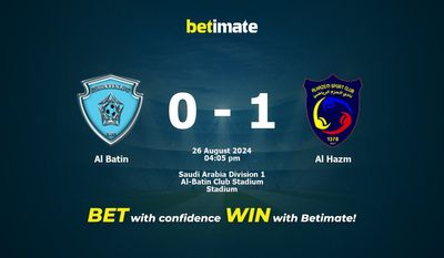 Al Batin vs Al Hazm Prediction, Odds & Betting Tips 08/26/2024