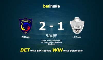Al Hazm vs Al Taee Prediction, Odds & Betting Tips 05/23/2025