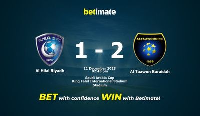 Al Hilal Riyadh vs Al Taawon Buraidah Prediction, Odds & Betting Tips 12/11/2023