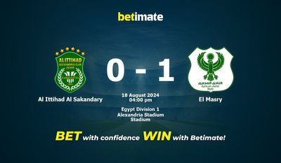 Al Ittihad Al Sakandary vs El Masry Prediction, Odds & Betting Tips 08/18/2024
