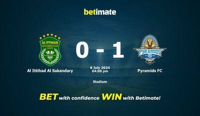 Al Ittihad Al Sakandary vs Pyramids FC Prediction, Odds & Betting Tips 07/08/2024