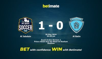Al Jabalain vs Al Batin Prediction, Odds & Betting Tips 05/28/2024