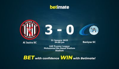 Al Jazira SC vs. Baniyas SC Vorhersage, Quoten und Wetttipps 31.01.2025