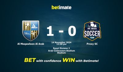 Al Moqawloon Al Arab vs Proxy SC Prediction, Odds & Betting Tips 11/14/2024