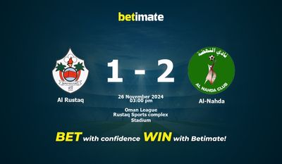 Al Rustaq vs Al-Nahda Prediction, Odds & Betting Tips 11/26/2024