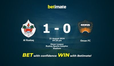 Al Rustaq vs Oman FC Prediction, Odds & Betting Tips 08/21/2024