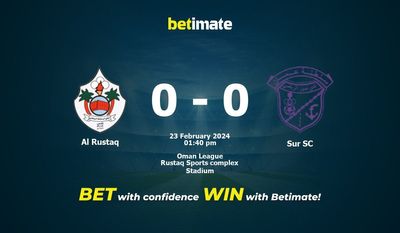 Al Rustaq vs Sur SC التوقعات، الاحتمالات ونصائح الرهان 23/02/2024