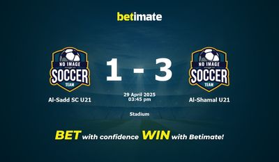 Al-Sadd SC U21 vs Al-Shamal U21 Prediction, Odds & Betting Tips 04/29/2025