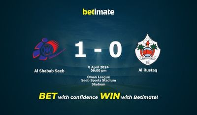 Al Shabab Seeb vs Al Rustaq Prediction, Odds & Betting Tips 04/08/2024