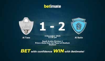 Al Taee vs Al Batin Prediction, Odds & Betting Tips 12/04/2024