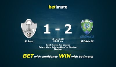 Al Taee vs Al Fateh SC Prediction, Odds & Betting Tips 05/16/2024