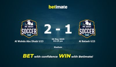 Al Wahda Abu Dhabi U23 vs Al Bataeh U23 Prediction, Odds & Betting Tips 05/26/2025