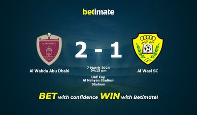 الوحدة أبو ظبي vs Al Wasl SC التوقعات، الاحتمالات ونصائح الرهان 07/03/2024