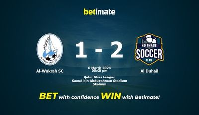 Al-Wakrah SC vs Al Duhail التوقعات، الاحتمالات ونصائح الرهان 03/06/2024