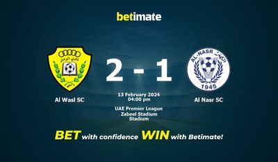 Al Wasl SC vs Al النصر SC التوقعات، الاحتمالات ونصائح الرهان 13/02/2024