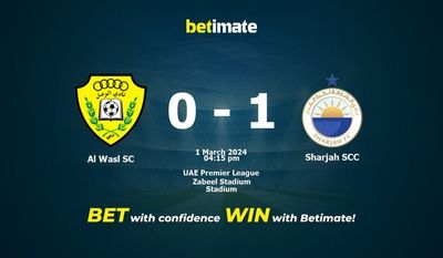 Al Wasl SC vs الشارقة SCC التوقعات، الاحتمالات ونصائح الرهان 01/03/2024