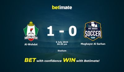 Al-Wehdat vs Moghayer Al Sarhan Prediction, Odds & Betting Tips 07/06/2023