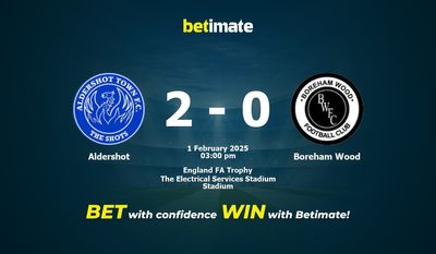 Aldershot vs Boreham Wood Prediction, Odds & Betting Tips 02/01/2025