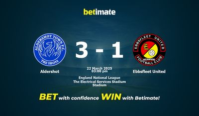 Aldershot vs Ebbsfleet United Prediction, Odds & Betting Tips 03/22/2025