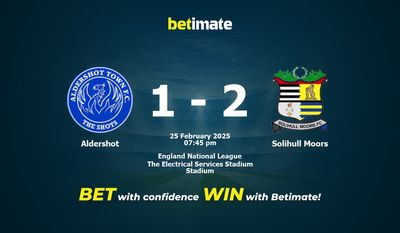 Aldershot vs Solihull Moors Prediction, Odds & Betting Tips 02/25/2025