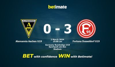 Alemannia Aachen U19 vs Fortuna Dusseldorf U19 Prediction, Odds & Betting Tips 03/02/2024