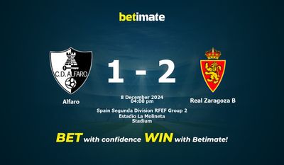 Alfaro vs Real Zaragoza B Prediction, Odds & Betting Tips 12/08/2024