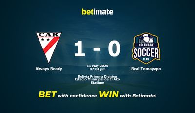 Always Ready vs Real Tomayapo Prediction, Odds & Betting Tips 05/11/2025