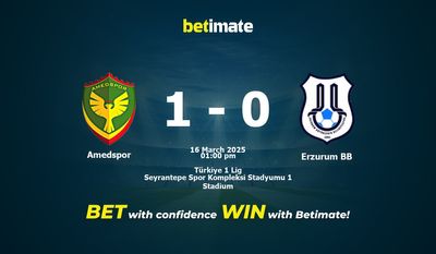 Amedspor vs Erzurum BB Prediction, Odds & Betting Tips 03/16/2025