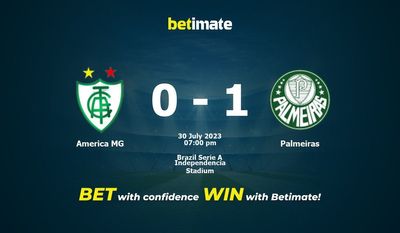 America MG vs Palmeiras Prediction, Odds & Betting Tips 07/30/2023