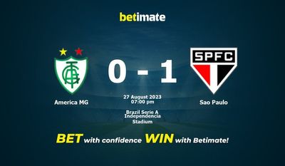 America MG vs Sao Paulo Prediction, Odds & Betting Tips 08/27/2023