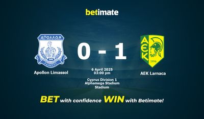 Apollon Limassol vs AEK Larnaca Prediction, Odds & Betting Tips 04/06/2025